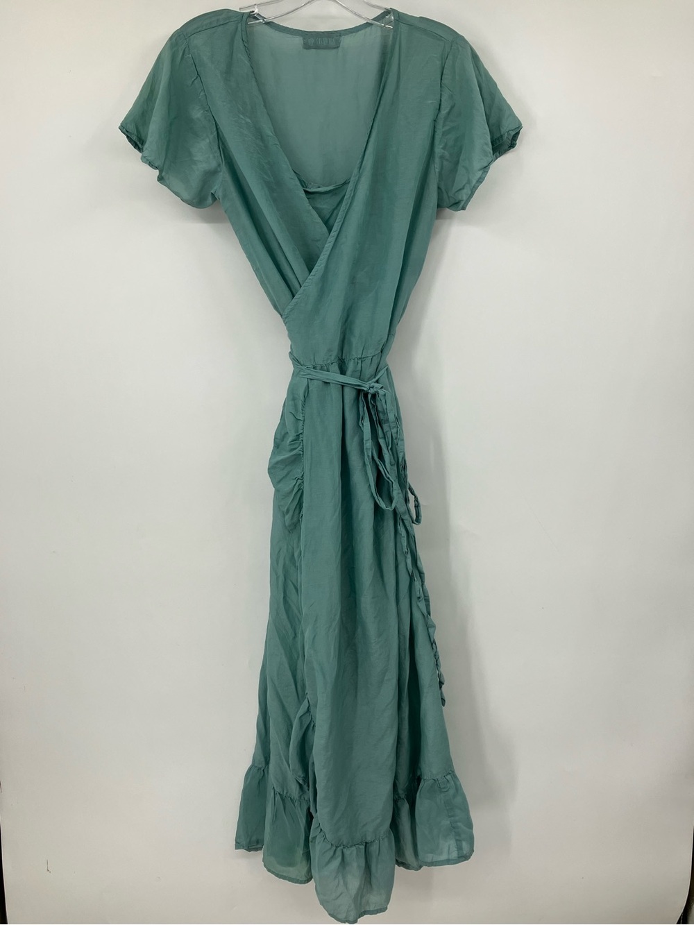 CP Shades Mirabelle Maxi Wrap Dress Silk Cotton With Slip Size S